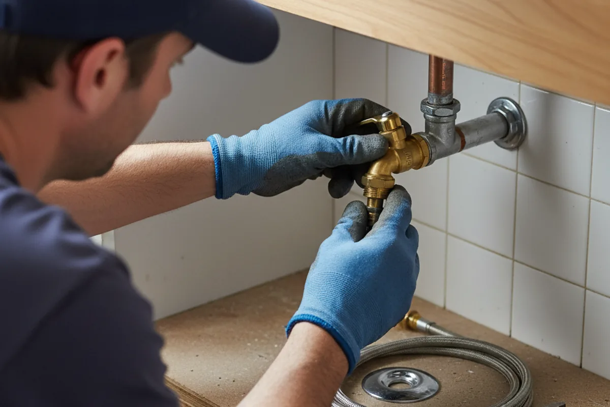 Shutoff valve and fitting work during Repiping in Colorado City